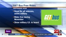 GET Bus offering free rides for veterans through November