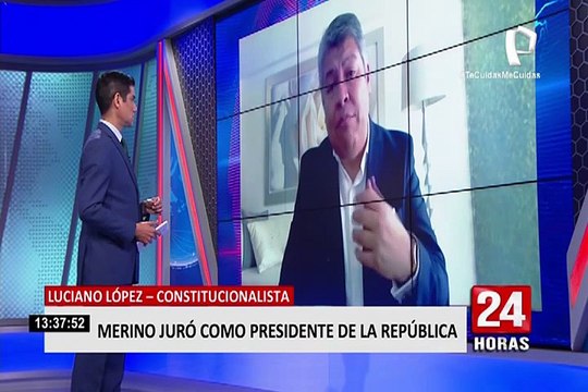 Merino tendrá que ratificar convocatoria de elecciones con Decreto Supremo, según constitucionalista