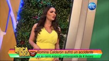 Romina Calderón sufrió un accidente de tránsito a sus cuatro meses de embarazo
