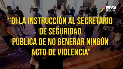 Policía reprime con disparos protesta feminista