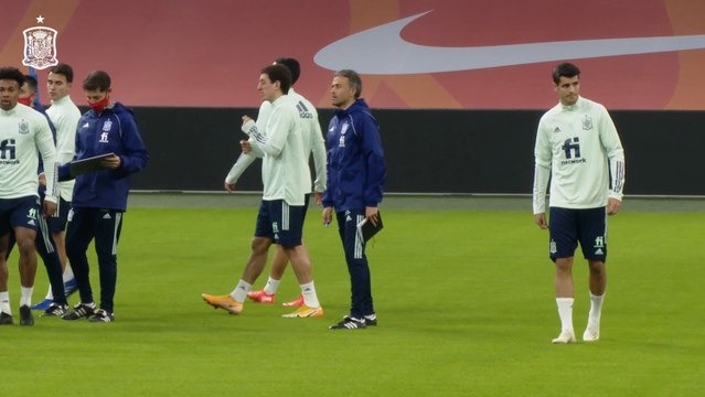 Entrenamiento de la Selección española en el Johan Cruyff Arena de Ámsterdam
