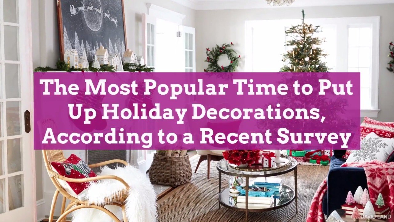 The Most Popular Time to Put Up Holiday Decorations, According to a