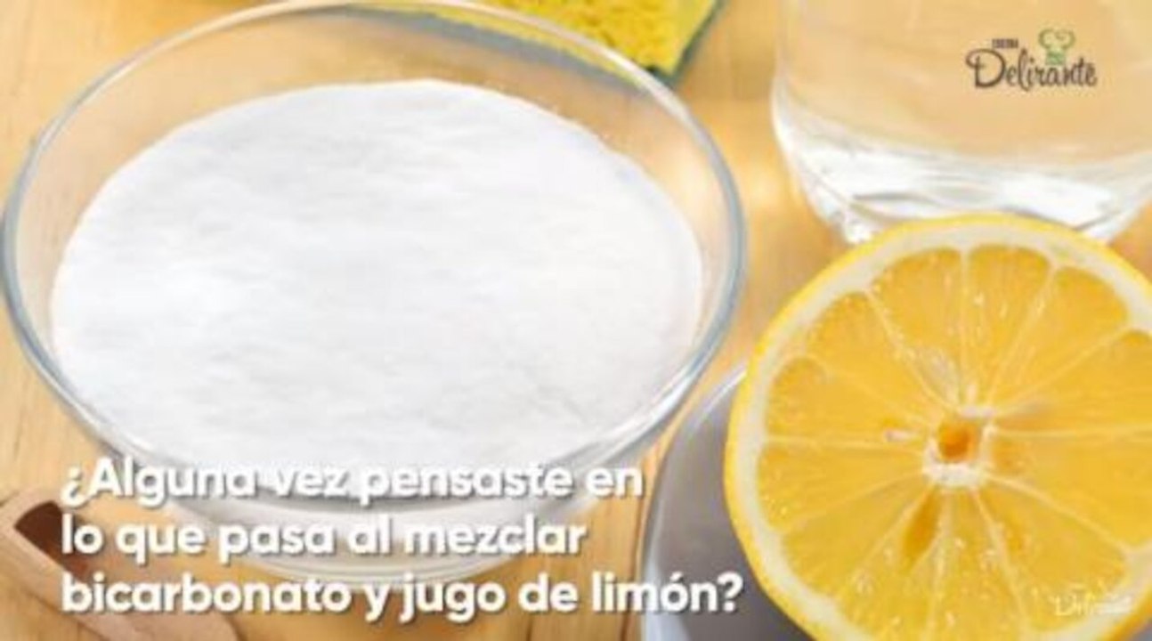 Esto ocurre si mezclas limón con bicarbonato