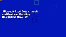 Microsoft Excel Data Analysis and Business Modeling  Best Sellers Rank : #5
