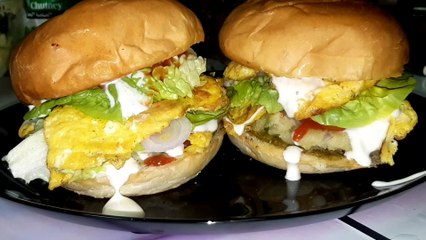 Egg burger |anda burger