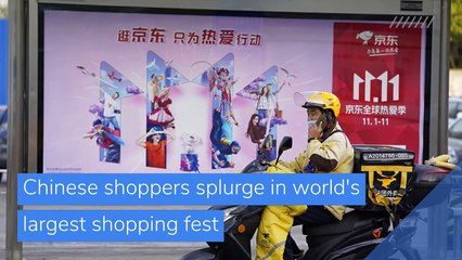 Chinese shoppers splurge in world's largest shopping fest, and other top stories in business from November 11, 2020.
