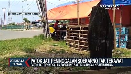 Patok Jati Peninggalan Soekarno Tak Terawat
