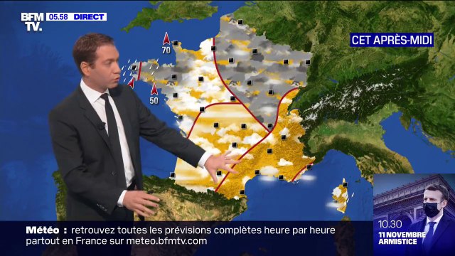 Un temps gris sur le nord du pays et plus ensoleillé dans le sud ce mercredi