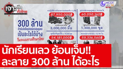 นักเรียนเลว ย้อนเจ็บ!! ละลาย 300 ล้าน ได้อะไร : เจาะลึกทั่วไทย (11 พ.ย. 63) ช่วงที่ 7
