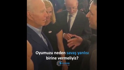 Joe Biden'a gaziden sert sözler:  Sizin yüzünüzden sivilleri öldürdük