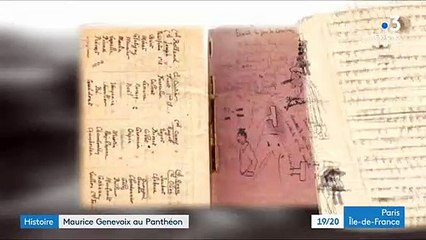 Portrait de l'écrivain et combattant Maurice Genevoix avant son entrée au Panthéon le 11 novembre 2020