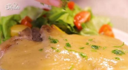 Chuletas de cerdo agridulce con piña