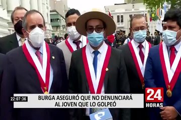 Congresista Ricardo Burga aseguró que no denunciará al joven que lo golpeó