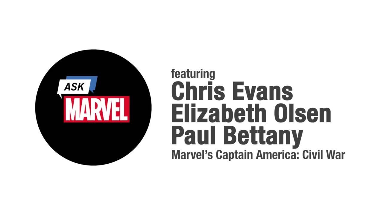 Captain America 3 Civil War - Ask Marvel: Chris Evans, Elizabeth Olsen, Paul Bettany (English) HD