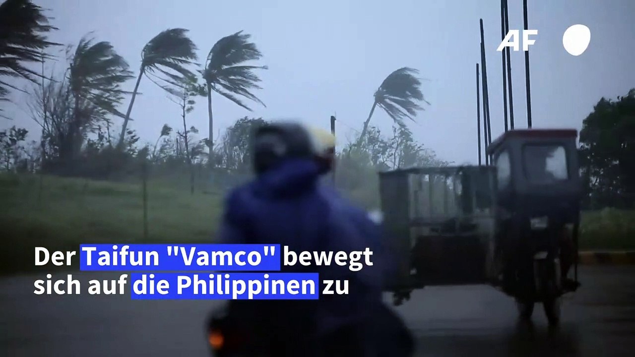 Tausende Philippiner fliehen vor Taifun 'Vamco'