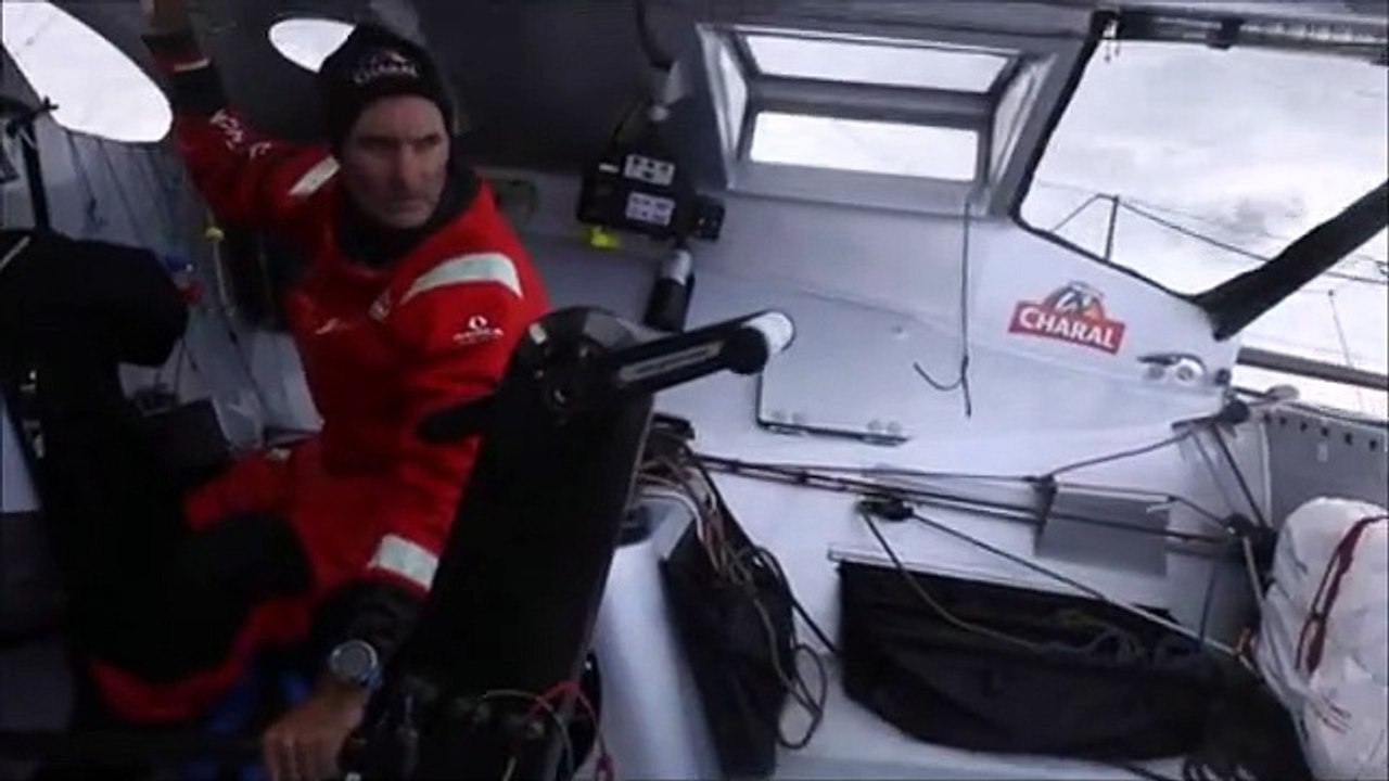 A bord de Charal avec Jérémie Beyou