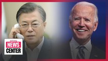 Moon to hold phone dialogue with Biden soon; S. Korean FM makes Biden contacts