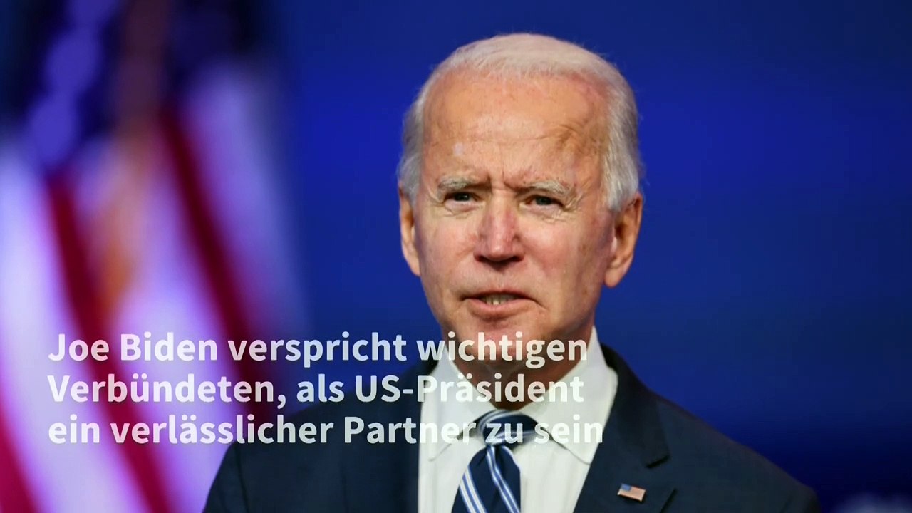 Biden zu verbündeten: "amerika ist wieder im spiel"