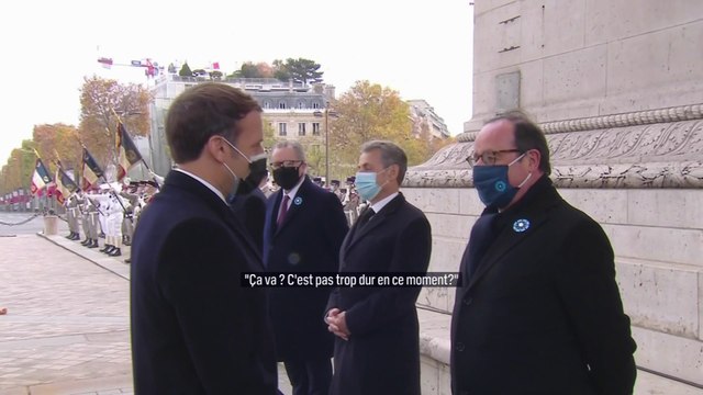 Ça va, pas trop dur ? : l'échange entre Hollande et Macron lors des commémorations du 11-Novembre