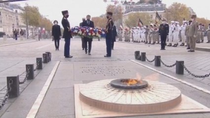 Macron rinde homenaje a los soldados de la Primera Guerra Mundial