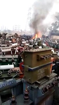 मक्सी रोड स्थित शंकरपुरा की ग्रिड में अचानक आगजनी की घटना