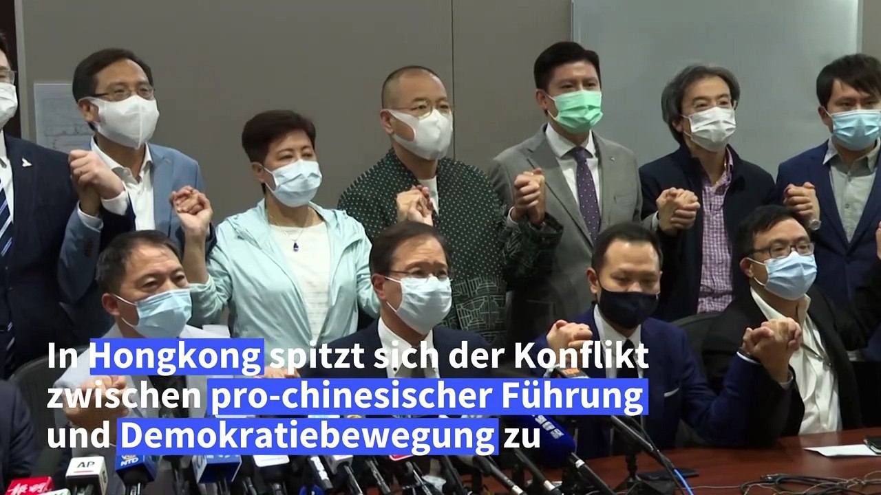 Hongkong: Aufstand der pro-demokratischen Abgeordneten