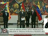 Entrega de Cartas Credenciales del embajador de Venezuela en Bolivia al presidente Luis Arce