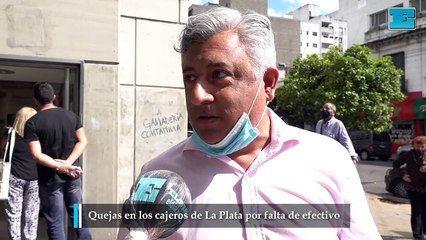 Quejas en los cajeros de La Plata por falta de efectivo