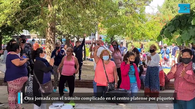 Otra jornada con el tránsito complicado en el centro platense por piquetes