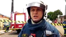 Três pessoas são socorridas após incêndio em casa no Interlagos