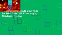 Full E-book  3-Minute Devotions for Teen Girls: 180 Encouraging Readings  Review