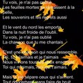 Les feuilles mortes Poème de Jacques Prévert