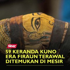 59 keranda kuno  era Firaun terawal ditemukan di Mesir
