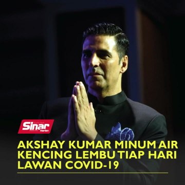 Akshay Kumar minum air kencing lembu tiap hari lawan Covid-19