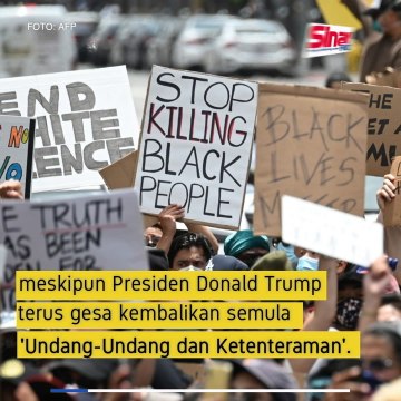 Bantahan besar-besaran di Amerika Syarikat masuk hari ke-8
