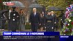 Commémorations du 11-Novembre: les images de l'arrivée de Donald Trump au cimetière d'Arlington, en Virginie