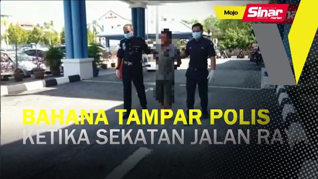 Bahana tampar polis ketika sekatan jalan raya