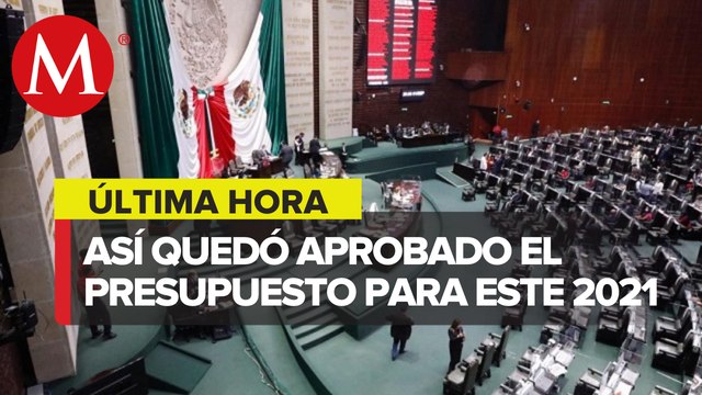 Cámara de Diputados aprueba en lo general Presupuesto 2021