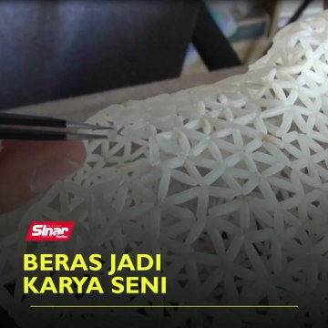Beras jadi karya seni