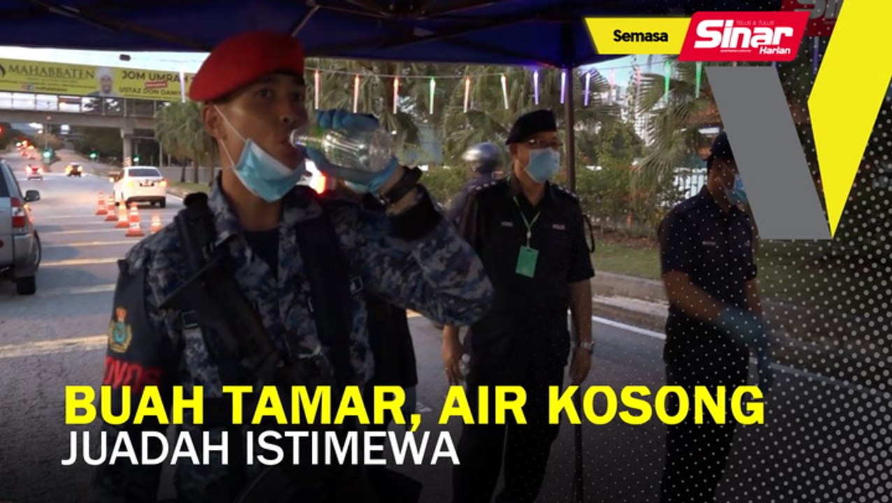 Buah tamar, air kosong juadah istimewa