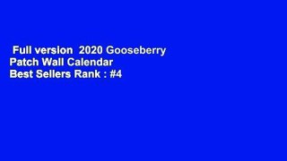 Full version  2020 Gooseberry Patch Wall Calendar  Best Sellers Rank : #4