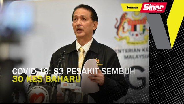 COVID-19: 83 pesakit sembuh, 30 kes baharu
