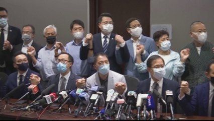 Majority of Hong Kong's opposition politicians resign
