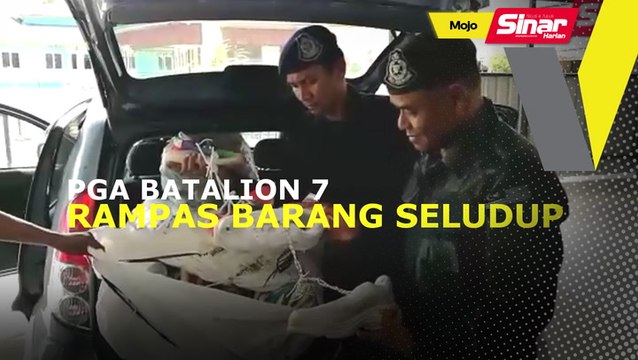Covid 19: PGA Batalion 7 rampas hampir RM500,000 barang seludup