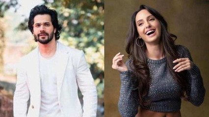 Varun Dhawan and Nora Fatehi Spotted Around the City  SpotboyE