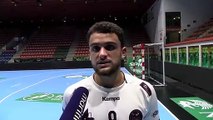 Thomas Caviglia après la défaite d'Istres Provence Handball à Nîmes