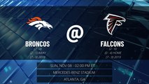 Broncos @ Falcons Game Preview for SUN, NOV 08 - 02:00 PM ET EST