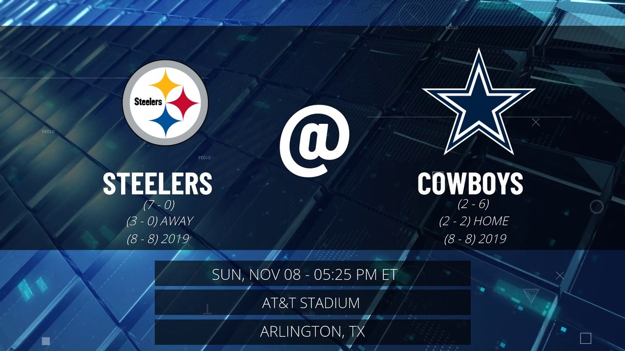 Steelers @ Cowboys Game Preview for SUN, NOV 08 - 05:25 PM ET EST