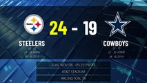 Steelers @ Cowboys Game Recap for SUN, NOV 08 - 05:25 PM ET EST