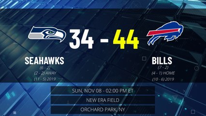 Seahawks @ Bills Game Recap for SUN, NOV 08 - 02:00 PM ET EST